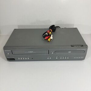 Magnavox CMWD2206 DVD VCR Combo Player VHS Recorder w/ AV Cords, No Remote